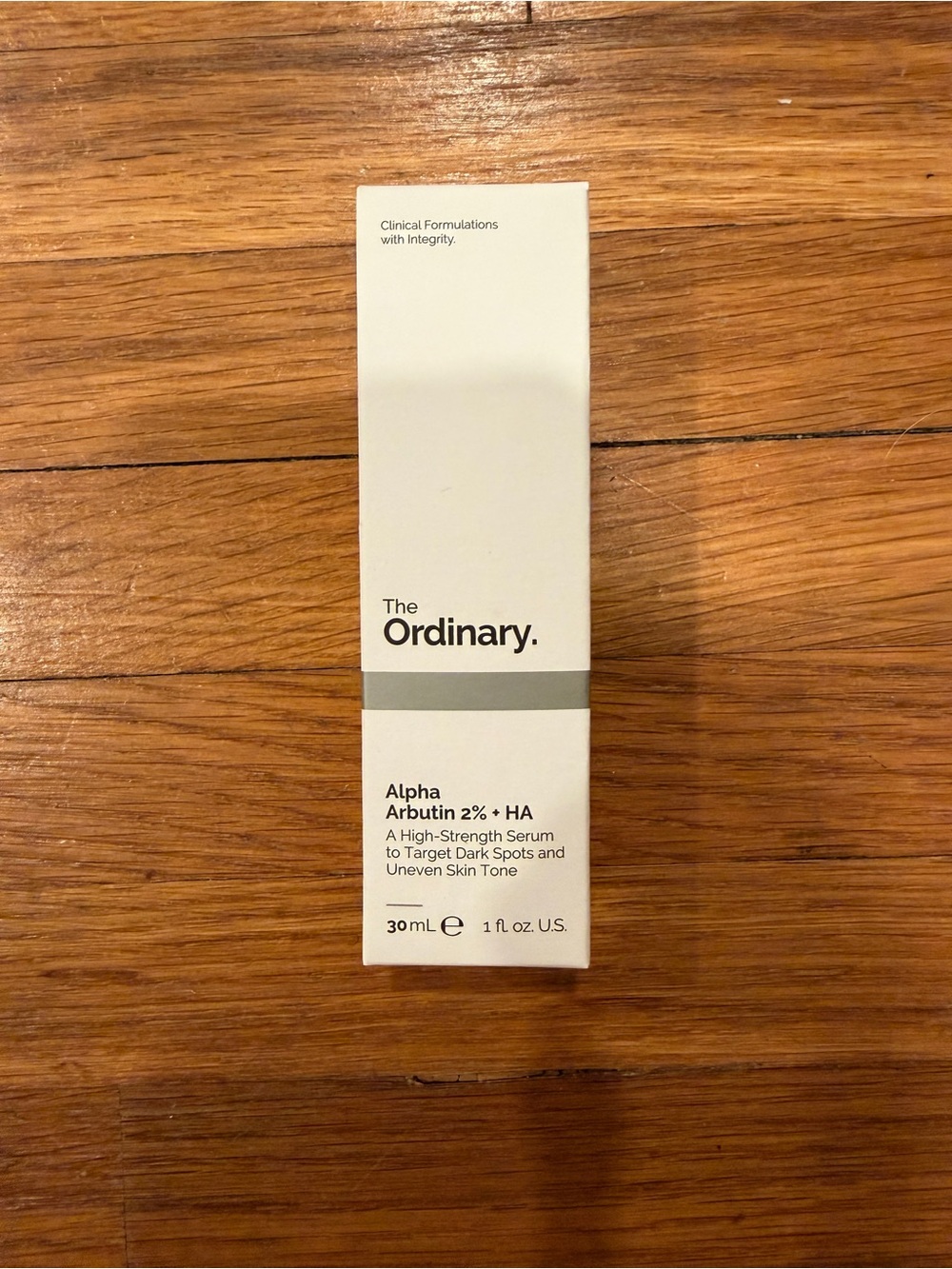The Ordinary Alpha Arbutin 2% + HA - White and Gray Packaging